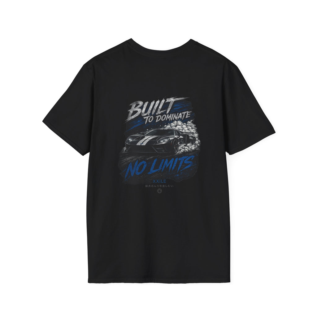 Motivational 'Build to Dominate — No Limits' T-Shirt