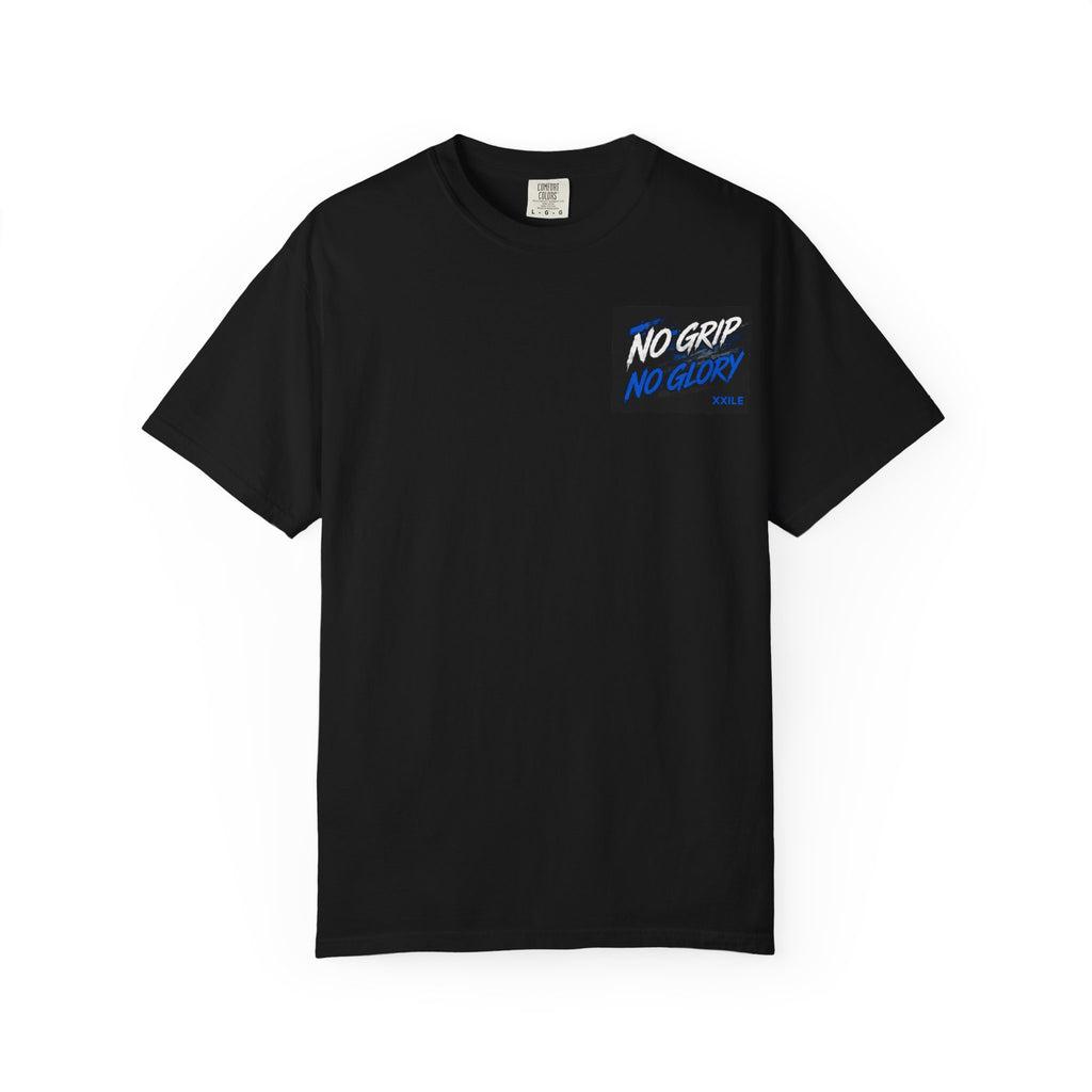 Racing T-Shirt — "No Grip No Glory" Car Graphic Tee
